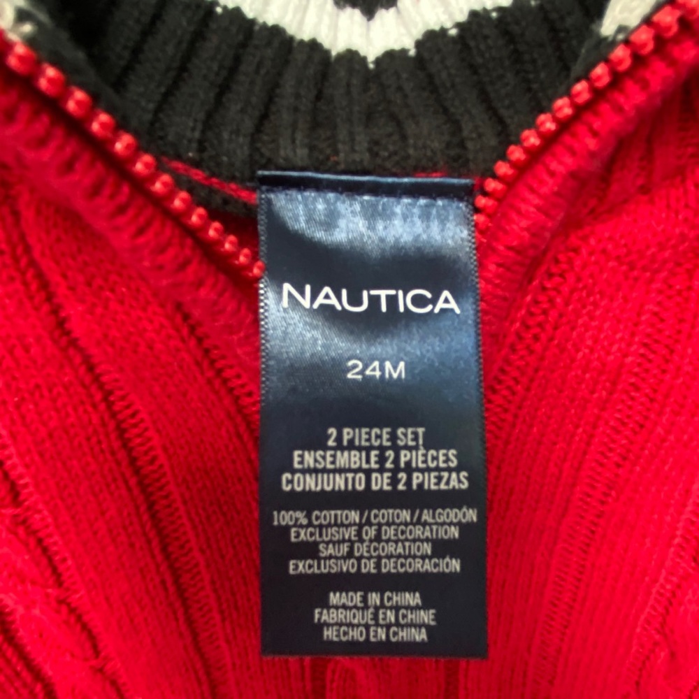 Nautica 2-piece sweater & dress pants outfit set - Picture 5 of 13